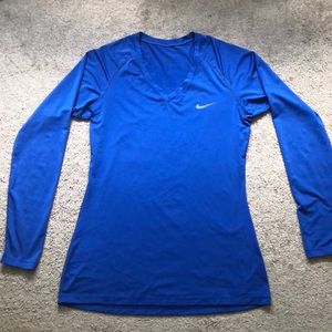 Nike Dri-fit Long Sleeve V-Neck Training Shirt